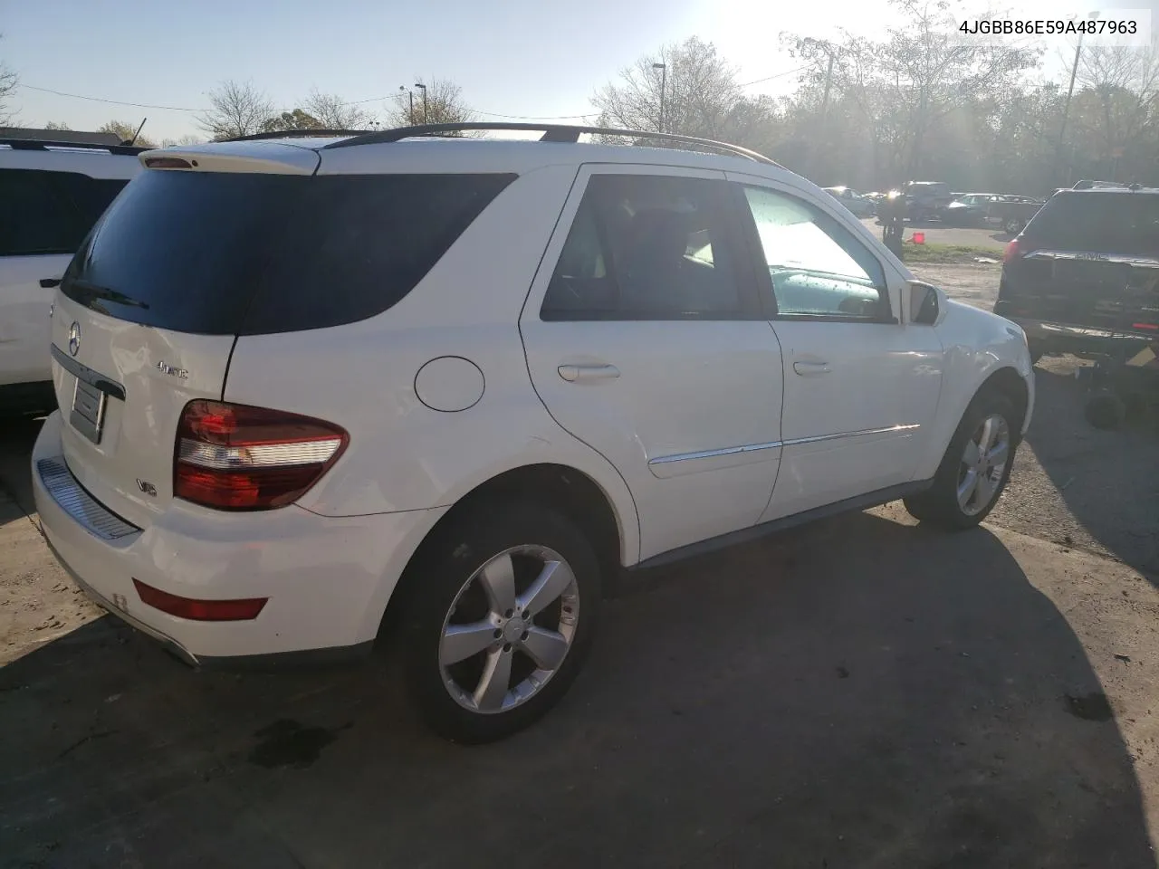 2009 Mercedes-Benz Ml 350 VIN: 4JGBB86E59A487963 Lot: 75274294