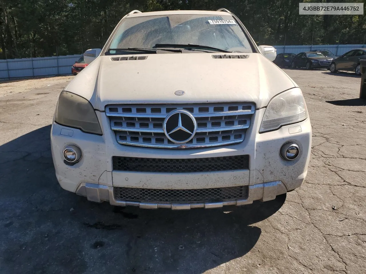 2009 Mercedes-Benz Ml 550 VIN: 4JGBB72E79A446752 Lot: 75910754