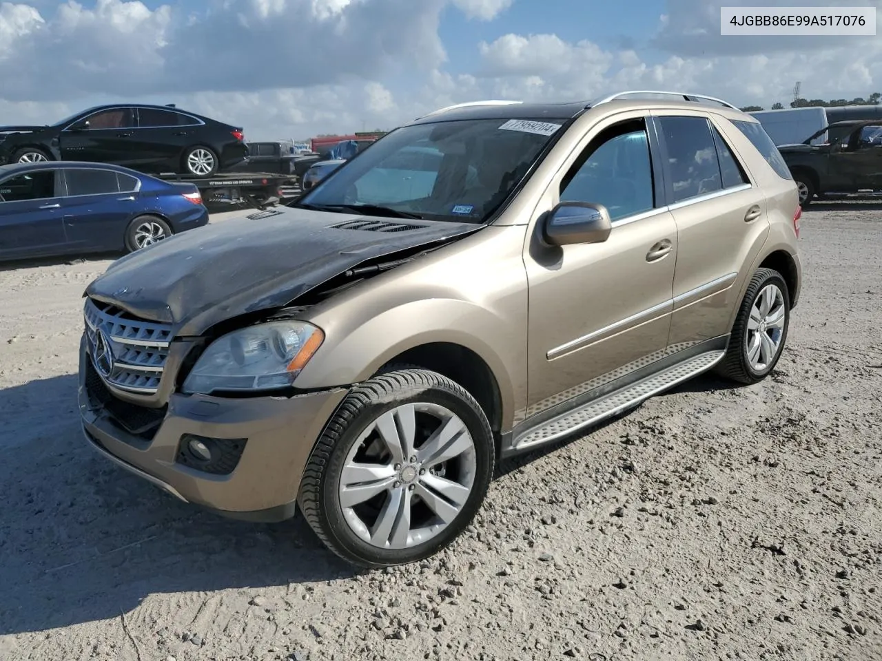 2009 Mercedes-Benz Ml 350 VIN: 4JGBB86E99A517076 Lot: 77959204