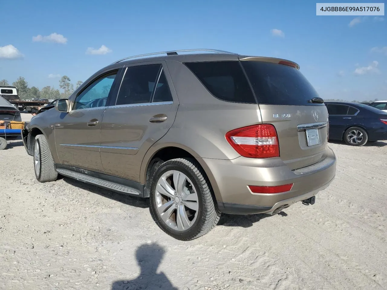 2009 Mercedes-Benz Ml 350 VIN: 4JGBB86E99A517076 Lot: 77959204