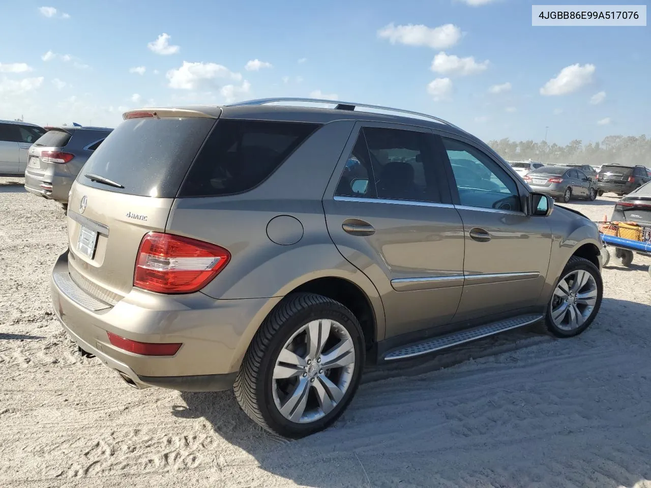 2009 Mercedes-Benz Ml 350 VIN: 4JGBB86E99A517076 Lot: 77959204