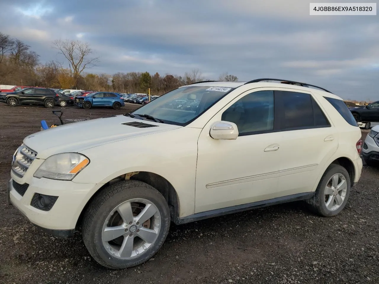 2009 Mercedes-Benz Ml 350 VIN: 4JGBB86EX9A518320 Lot: 80144234