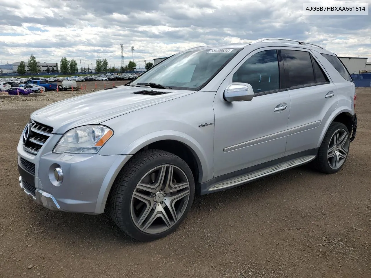 2010 Mercedes-Benz Ml 63 Amg VIN: 4JGBB7HBXAA551514 Lot: 58136524