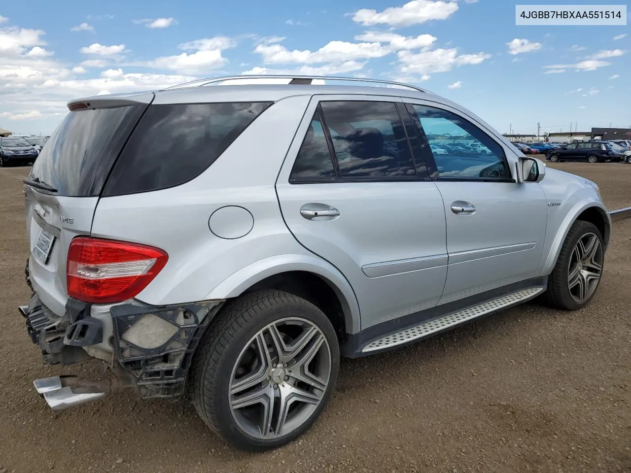 2010 Mercedes-Benz Ml 63 Amg VIN: 4JGBB7HBXAA551514 Lot: 58136524