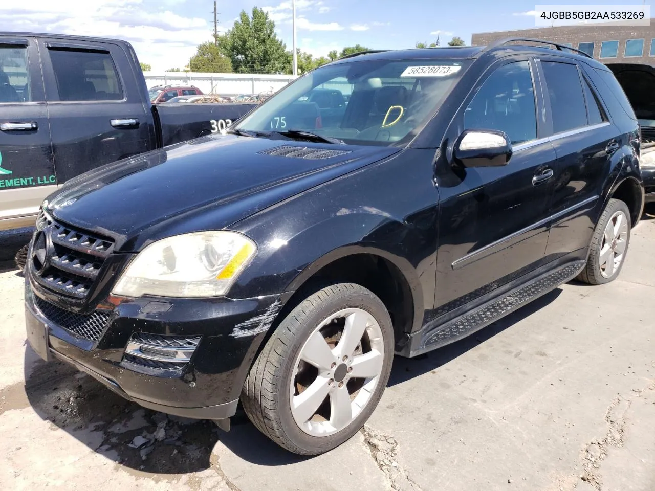 2010 Mercedes-Benz Ml 350 VIN: 4JGBB5GB2AA533269 Lot: 58528073