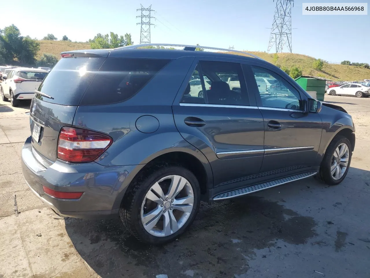 2010 Mercedes-Benz Ml 350 4Matic VIN: 4JGBB8GB4AA566968 Lot: 62339234