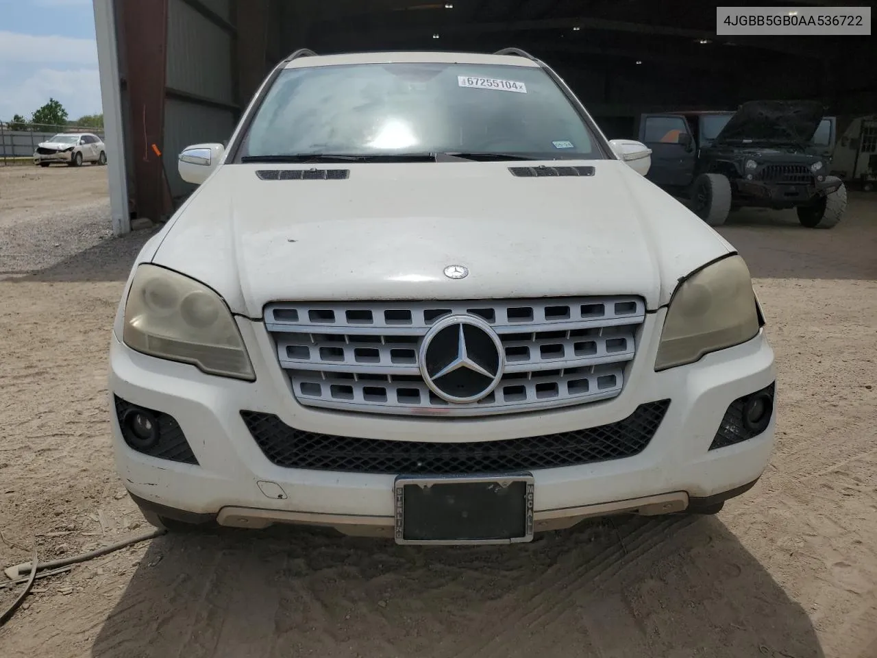 2010 Mercedes-Benz Ml 350 VIN: 4JGBB5GB0AA536722 Lot: 67255104