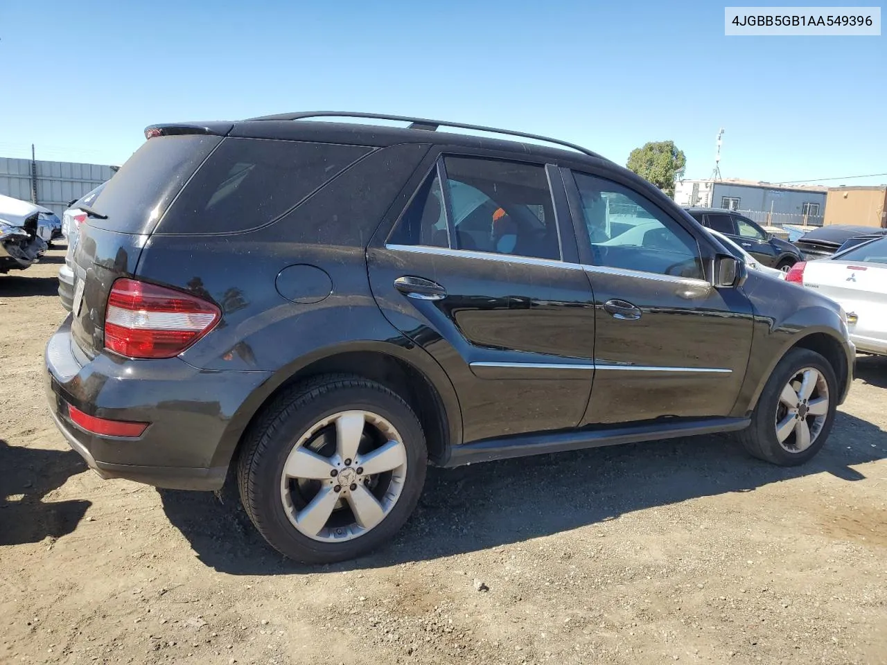 2010 Mercedes-Benz Ml 350 VIN: 4JGBB5GB1AA549396 Lot: 67309104