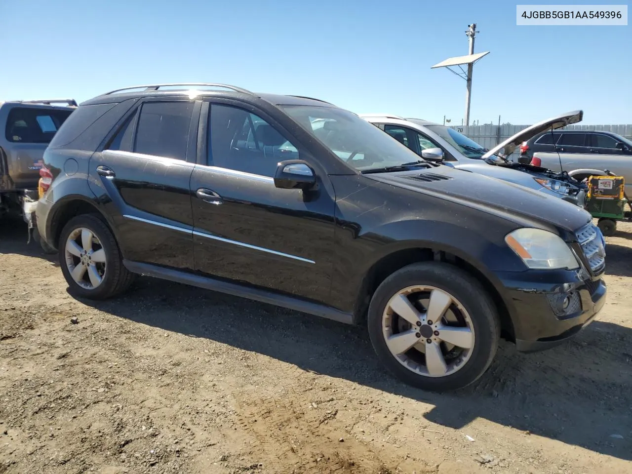 2010 Mercedes-Benz Ml 350 VIN: 4JGBB5GB1AA549396 Lot: 67309104