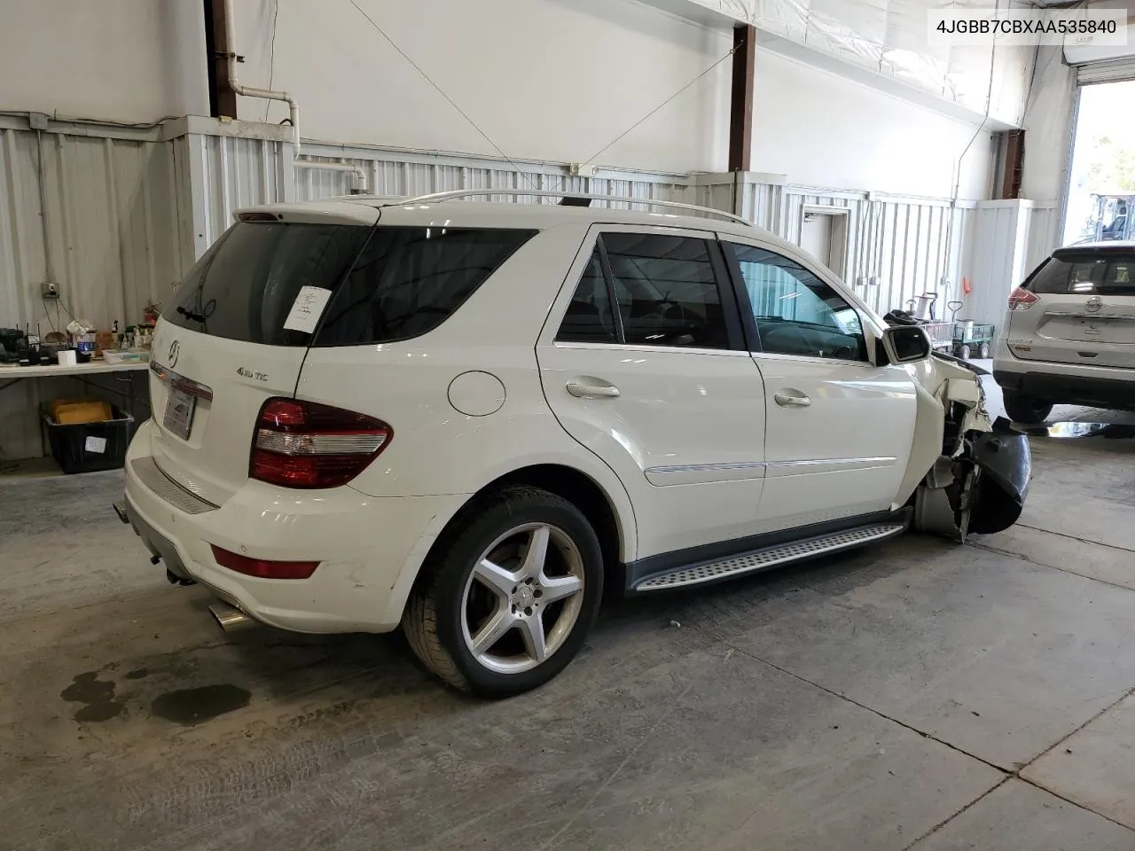 2010 Mercedes-Benz Ml 550 4Matic VIN: 4JGBB7CBXAA535840 Lot: 69660384