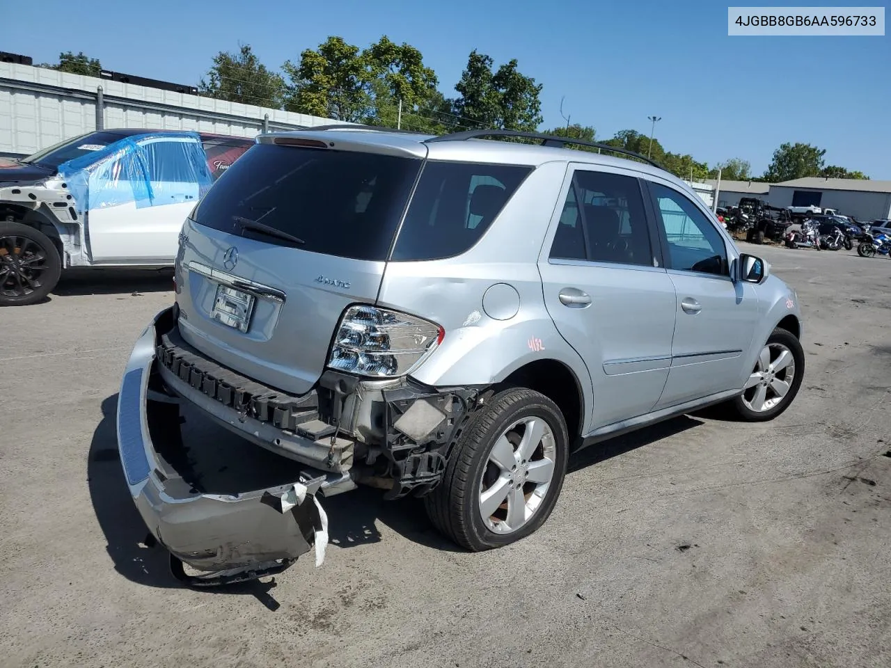 2010 Mercedes-Benz Ml 350 4Matic VIN: 4JGBB8GB6AA596733 Lot: 71673894