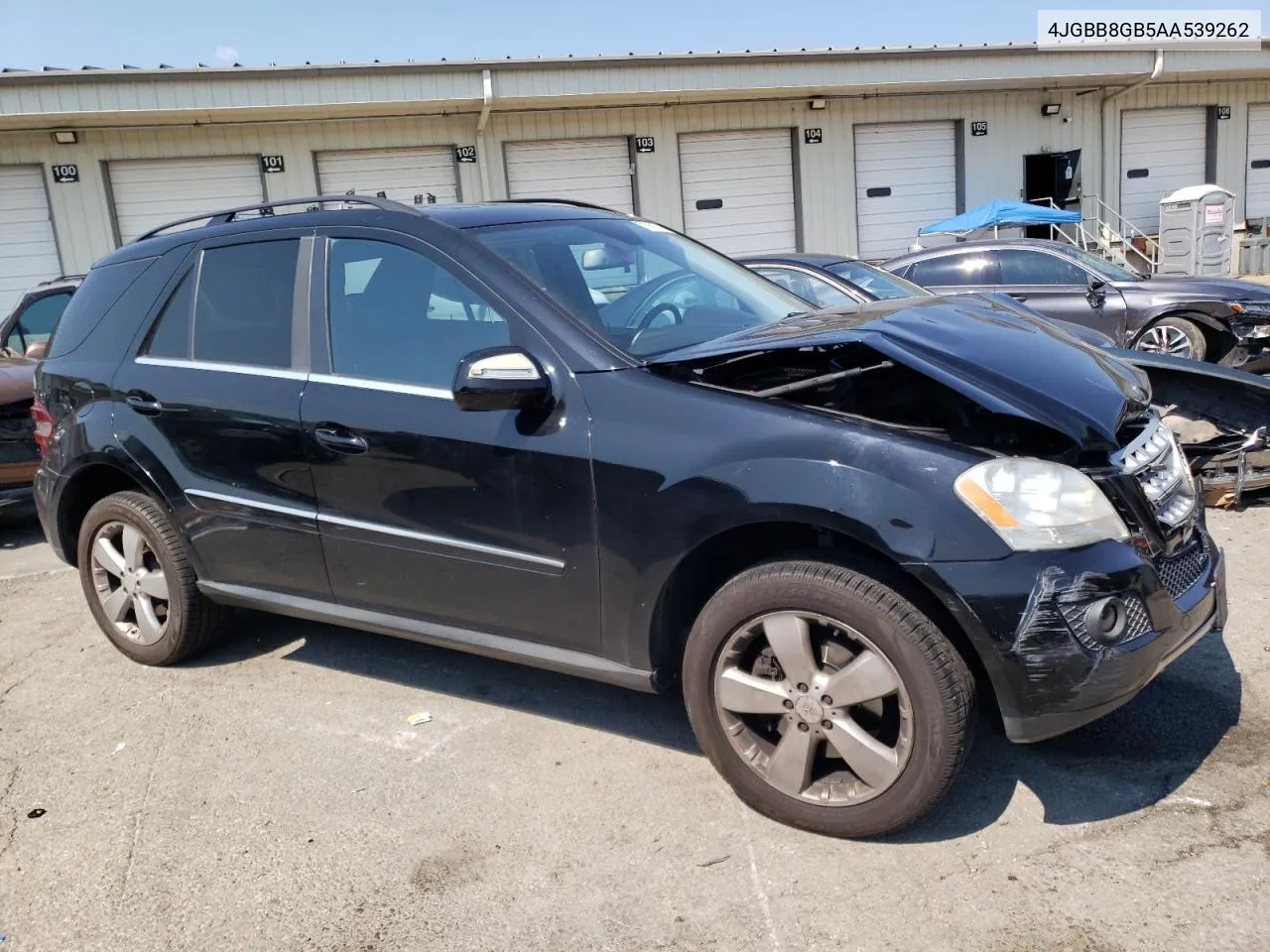 2010 Mercedes-Benz Ml 350 4Matic VIN: 4JGBB8GB5AA539262 Lot: 71701774