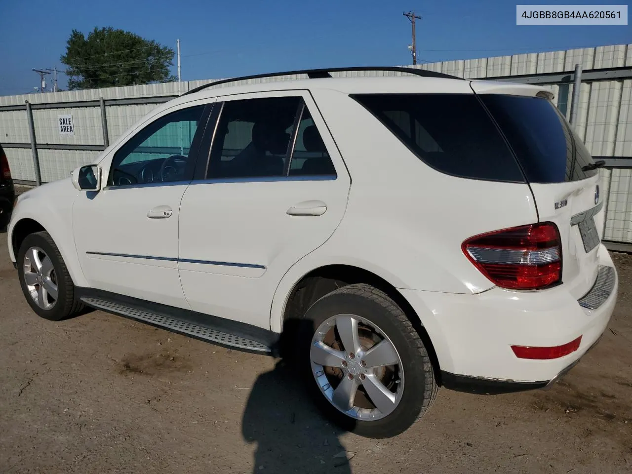 2010 Mercedes-Benz Ml 350 4Matic VIN: 4JGBB8GB4AA620561 Lot: 72454754