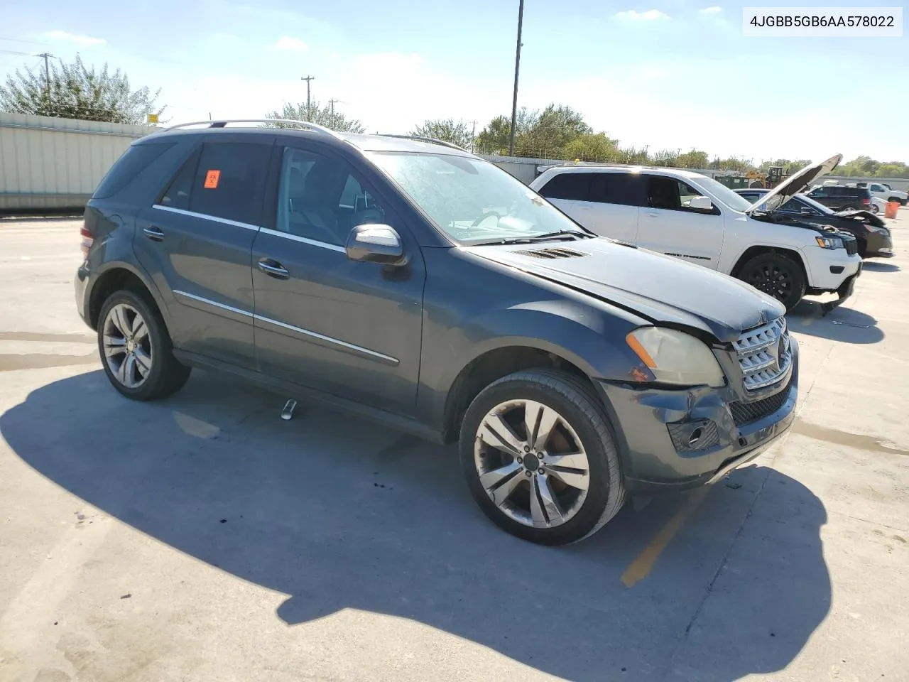 2010 Mercedes-Benz Ml 350 VIN: 4JGBB5GB6AA578022 Lot: 74021684