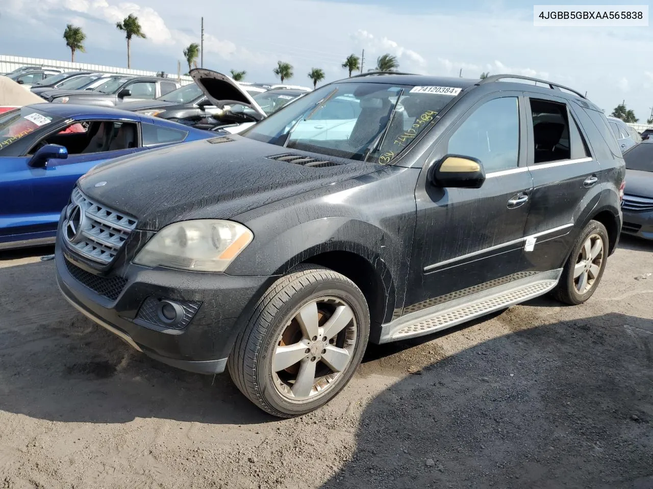 2010 Mercedes-Benz Ml 350 VIN: 4JGBB5GBXAA565838 Lot: 74120384