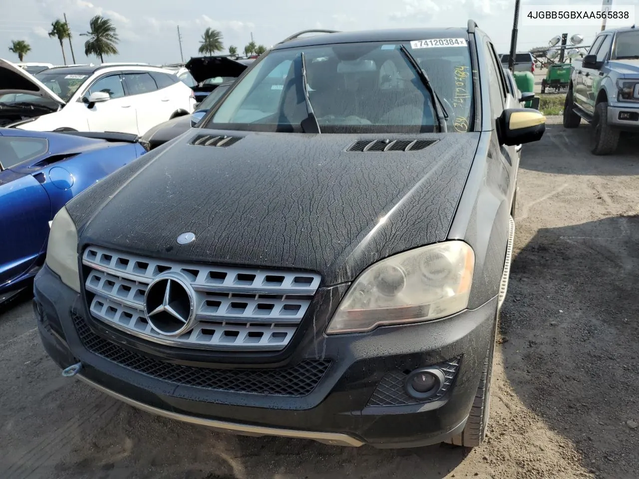 2010 Mercedes-Benz Ml 350 VIN: 4JGBB5GBXAA565838 Lot: 74120384