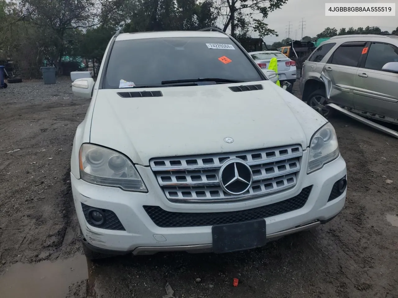 2010 Mercedes-Benz Ml 350 4Matic VIN: 4JGBB8GB8AA555519 Lot: 74228084