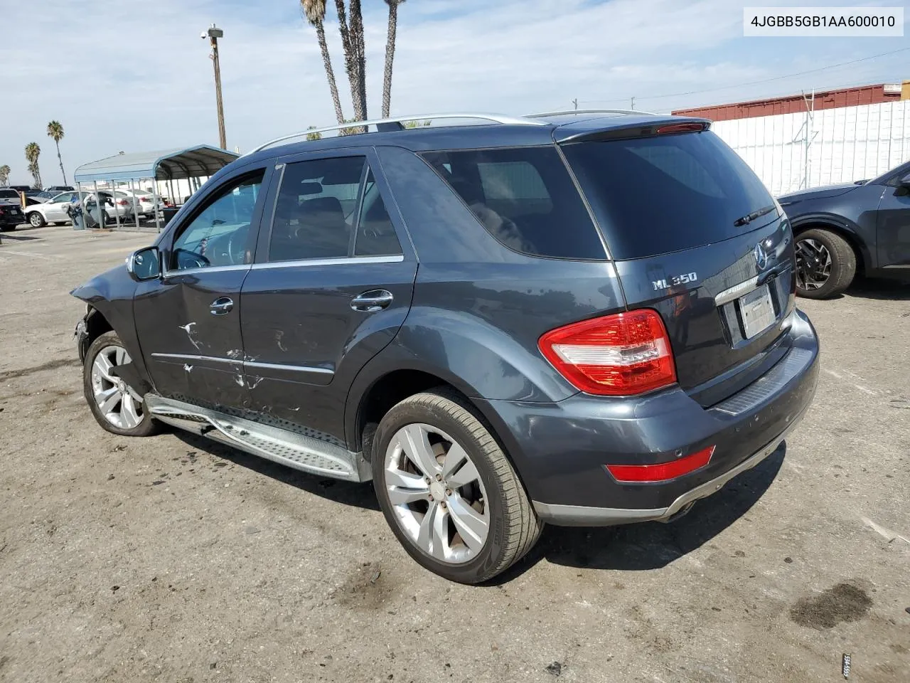 2010 Mercedes-Benz Ml 350 VIN: 4JGBB5GB1AA600010 Lot: 74388994