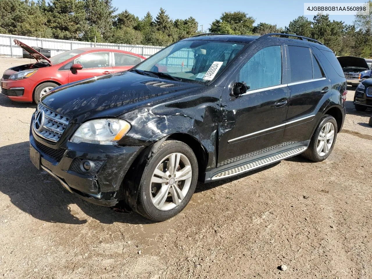 2010 Mercedes-Benz Ml 350 4Matic VIN: 4JGBB8GB1AA560898 Lot: 74888204