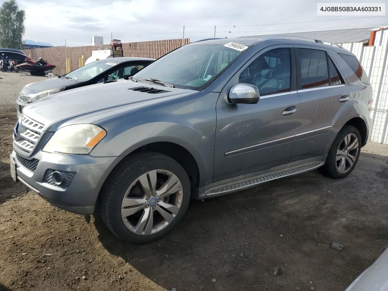 2010 Mercedes-Benz Ml 350 VIN: 4JGBB5GB3AA603331 Lot: 75946584