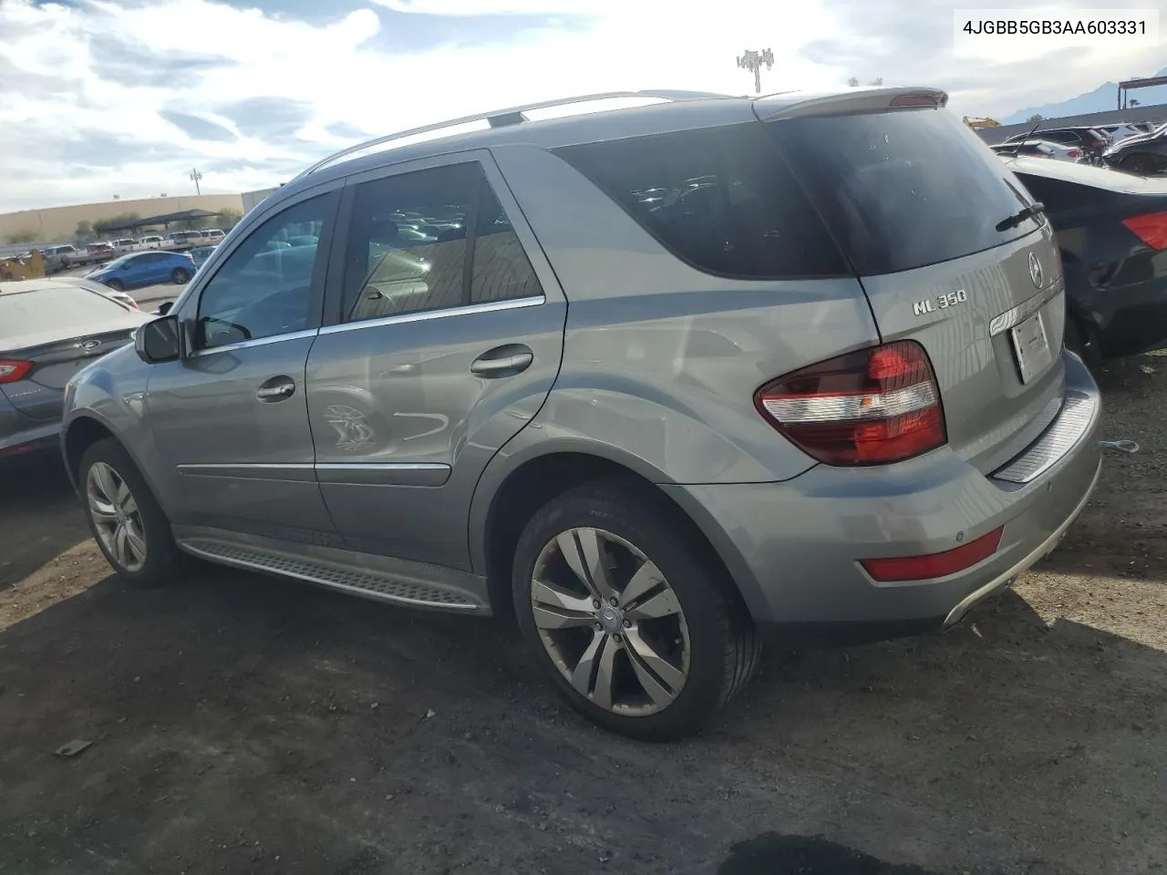 2010 Mercedes-Benz Ml 350 VIN: 4JGBB5GB3AA603331 Lot: 75946584