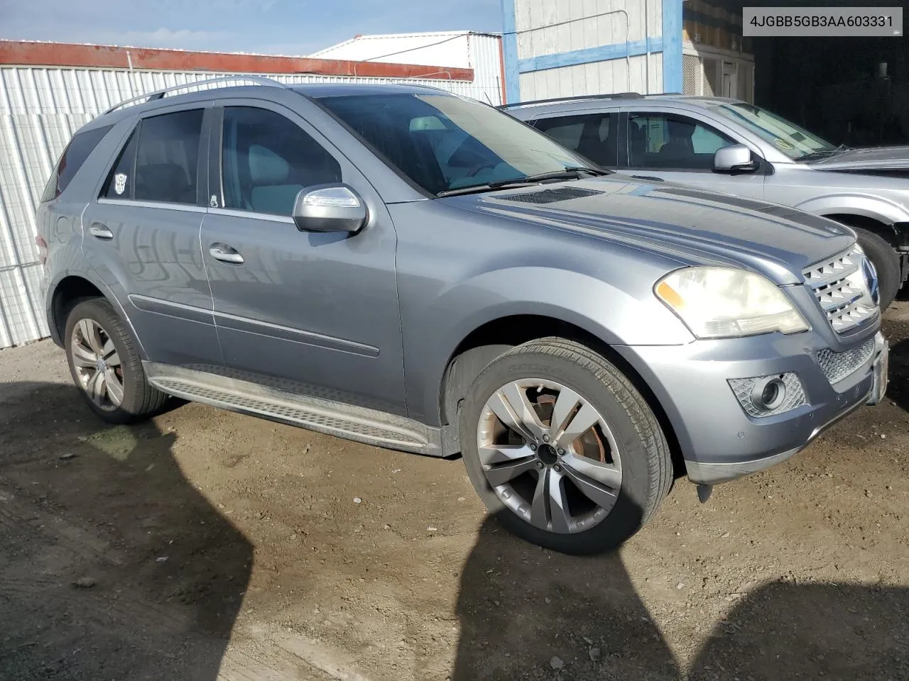 2010 Mercedes-Benz Ml 350 VIN: 4JGBB5GB3AA603331 Lot: 75946584