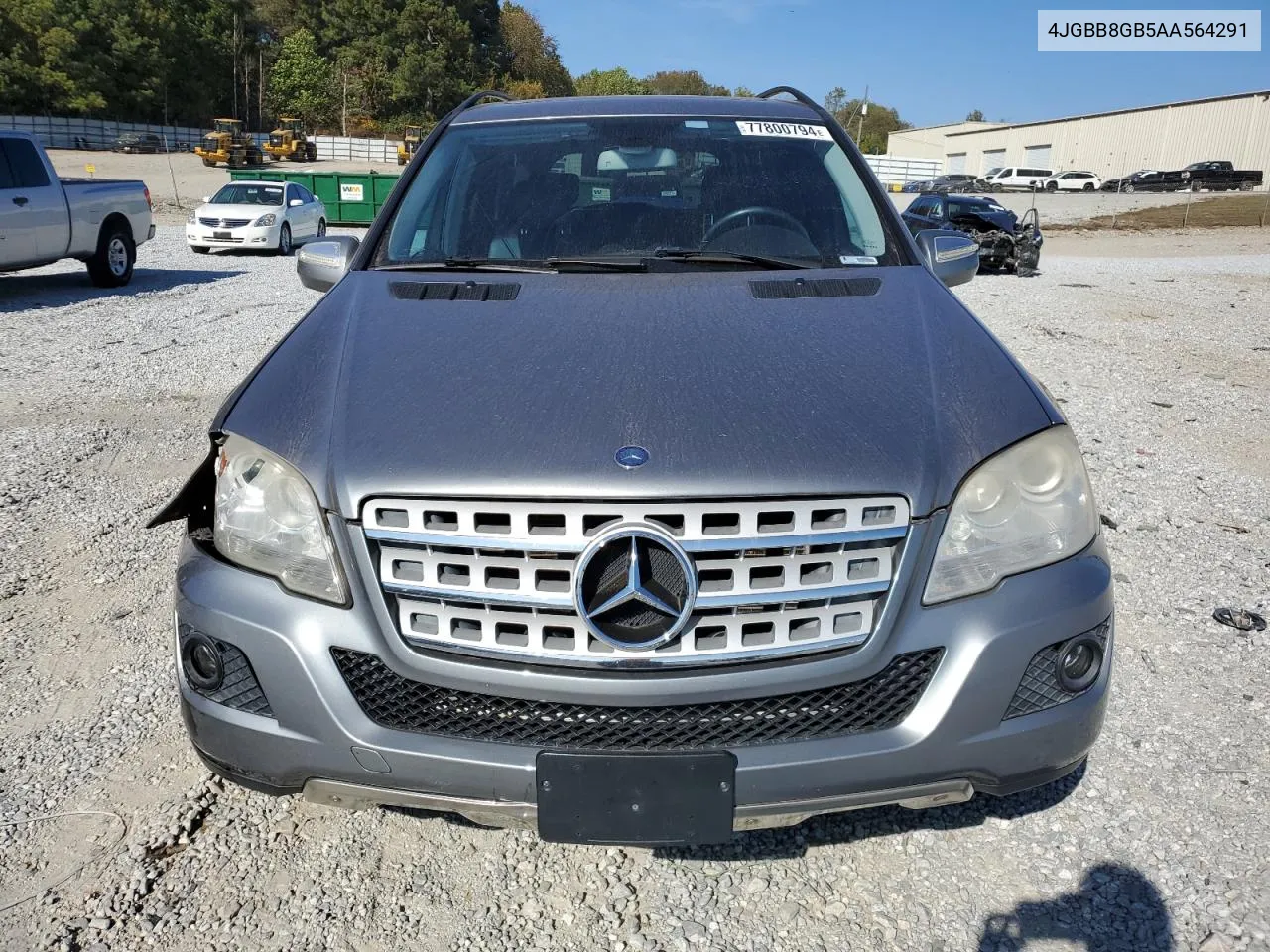 2010 Mercedes-Benz Ml 350 4Matic VIN: 4JGBB8GB5AA564291 Lot: 77800794