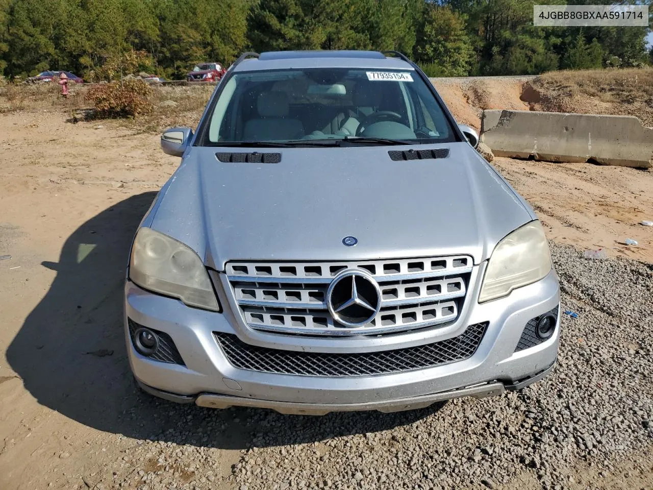 2010 Mercedes-Benz Ml 350 4Matic VIN: 4JGBB8GBXAA591714 Lot: 77935154