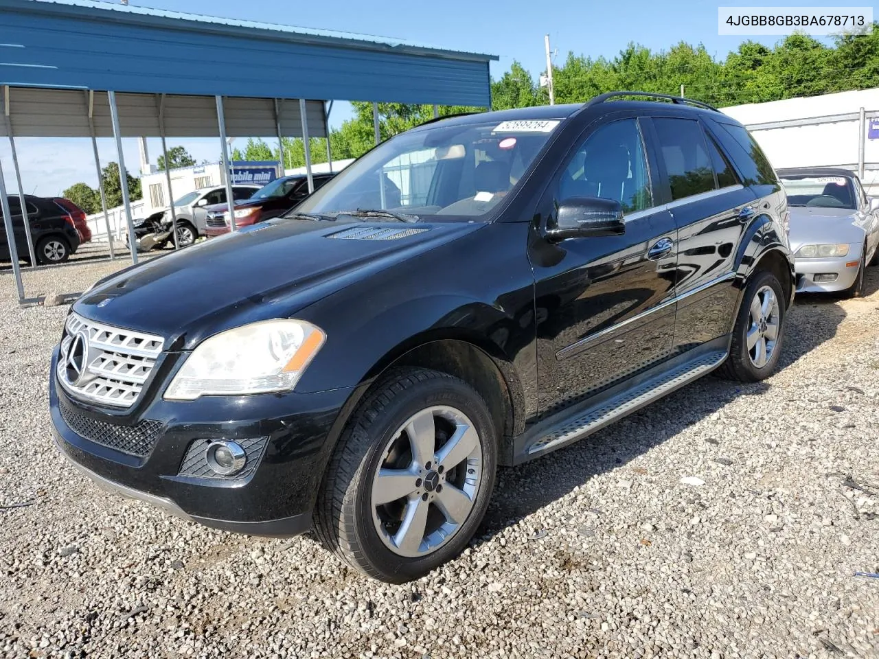 2011 Mercedes-Benz Ml 350 4Matic VIN: 4JGBB8GB3BA678713 Lot: 52899284