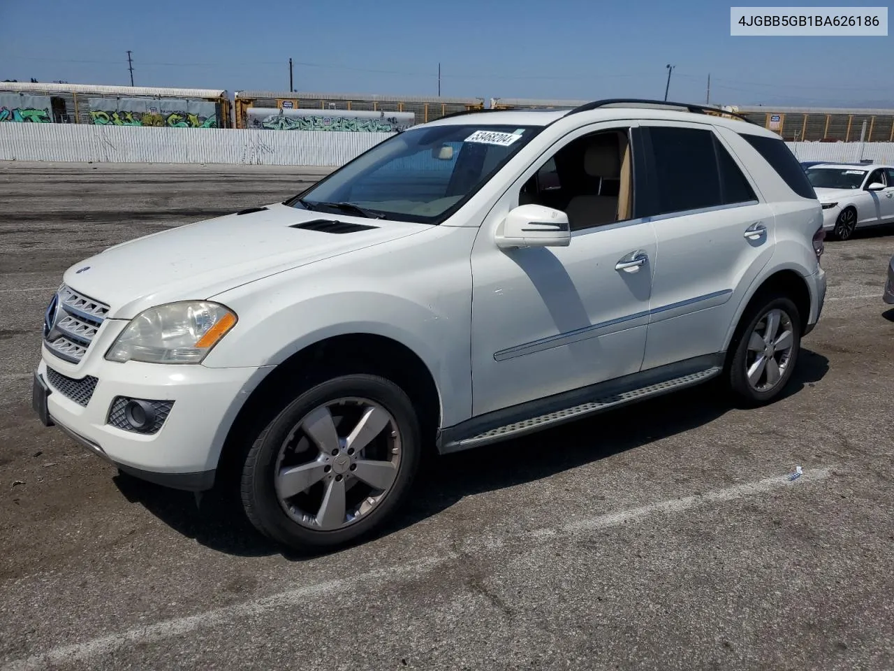 2011 Mercedes-Benz Ml 350 VIN: 4JGBB5GB1BA626186 Lot: 53468204