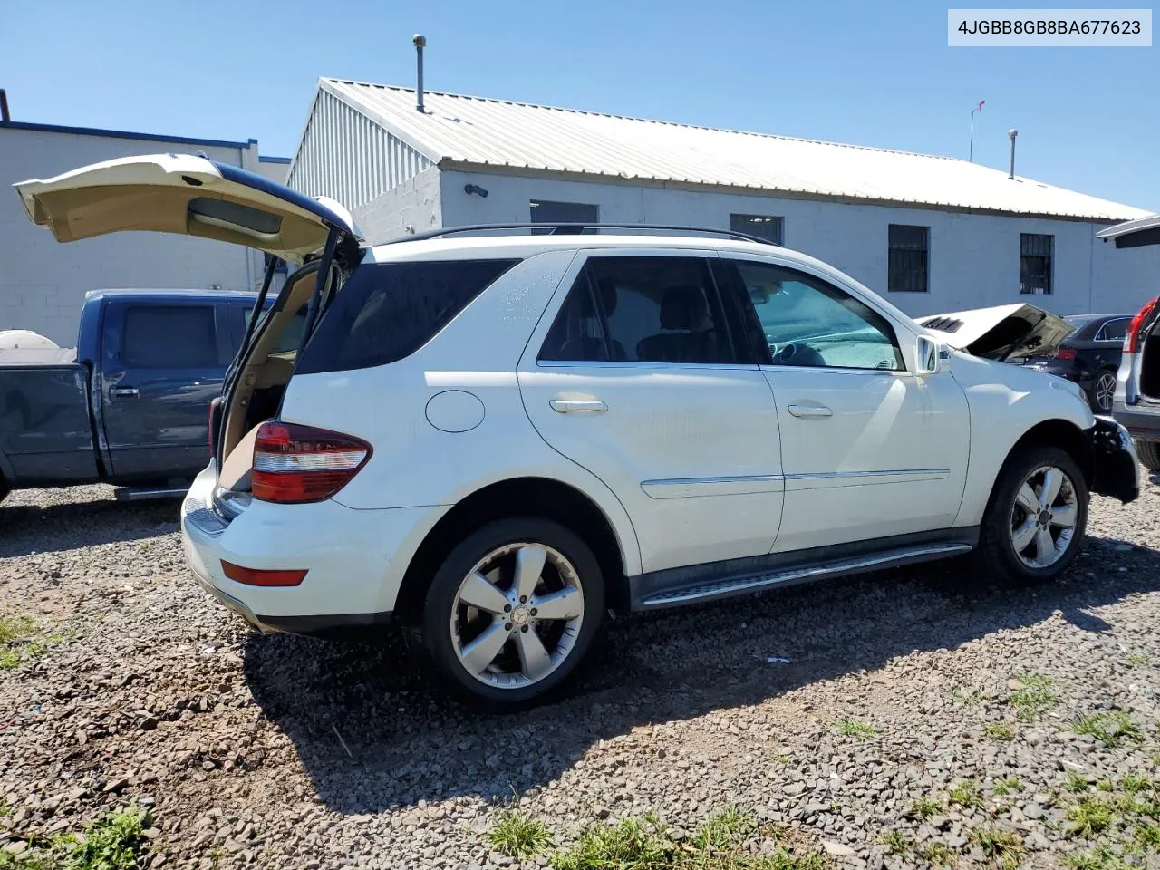 2011 Mercedes-Benz Ml 350 4Matic VIN: 4JGBB8GB8BA677623 Lot: 61077364