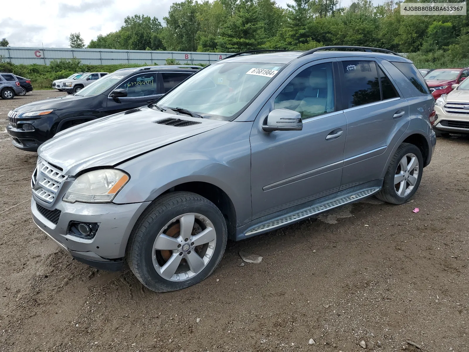 2011 Mercedes-Benz Ml 350 4Matic VIN: 4JGBB8GB5BA633367 Lot: 67681984