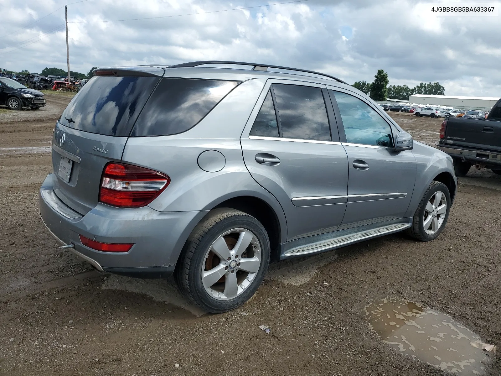 2011 Mercedes-Benz Ml 350 4Matic VIN: 4JGBB8GB5BA633367 Lot: 67681984