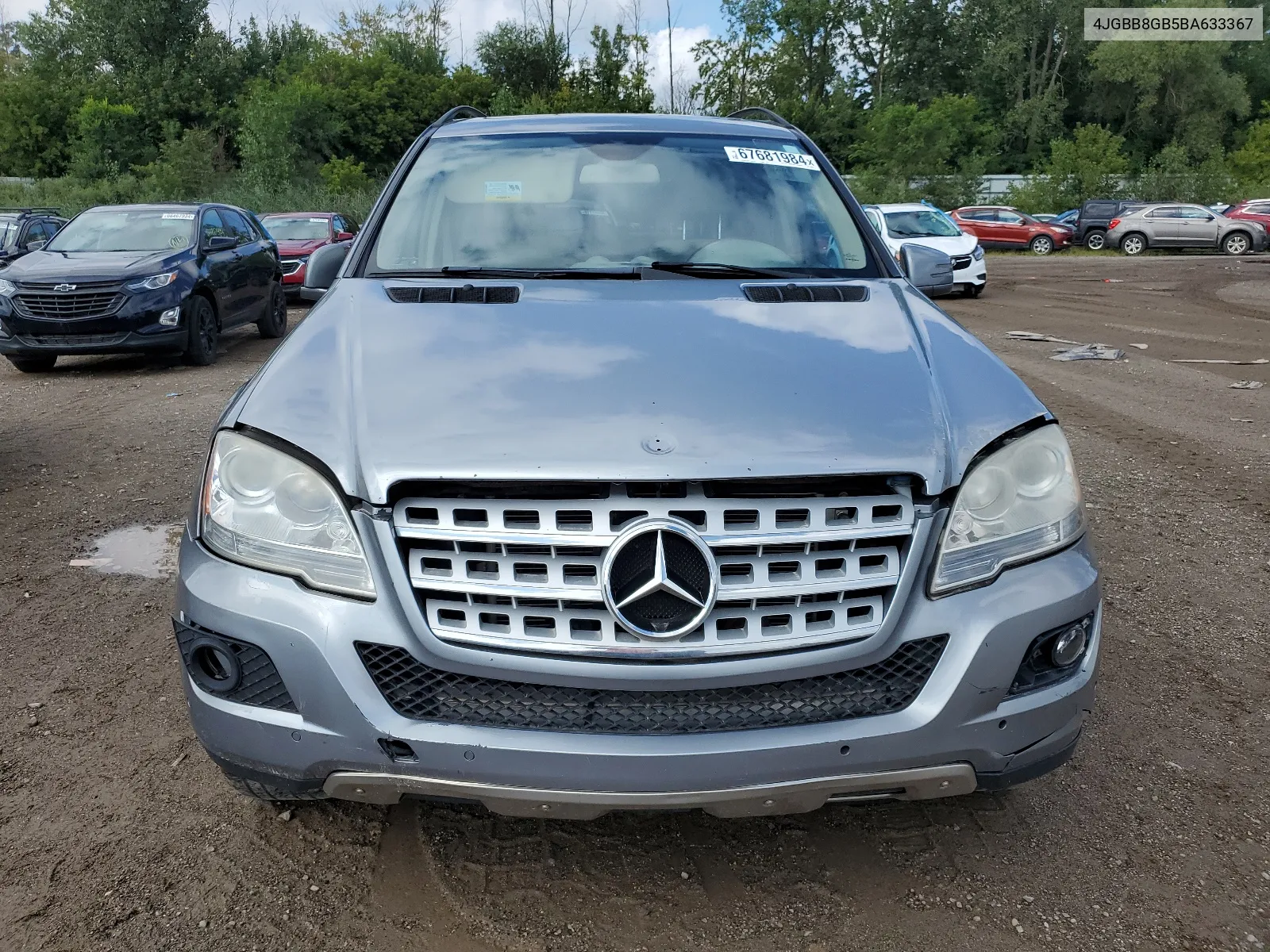 2011 Mercedes-Benz Ml 350 4Matic VIN: 4JGBB8GB5BA633367 Lot: 67681984