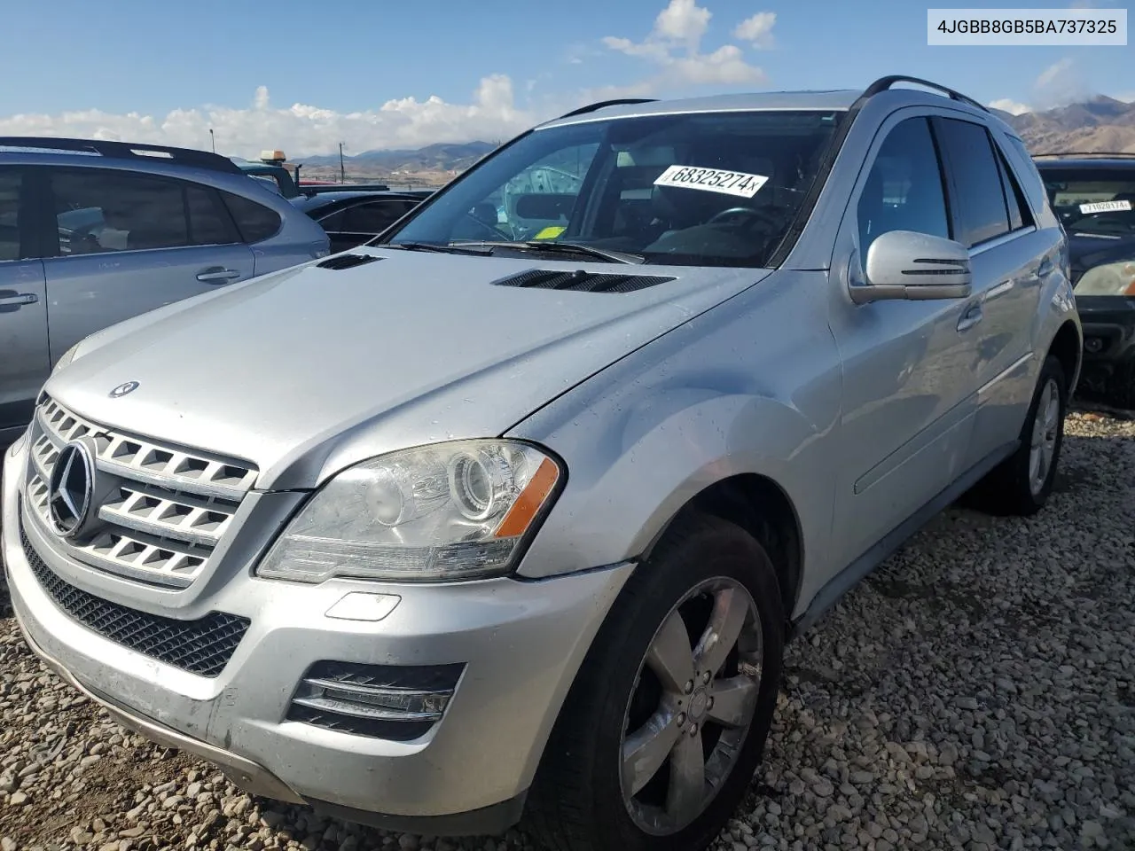 2011 Mercedes-Benz Ml 350 4Matic VIN: 4JGBB8GB5BA737325 Lot: 68325274