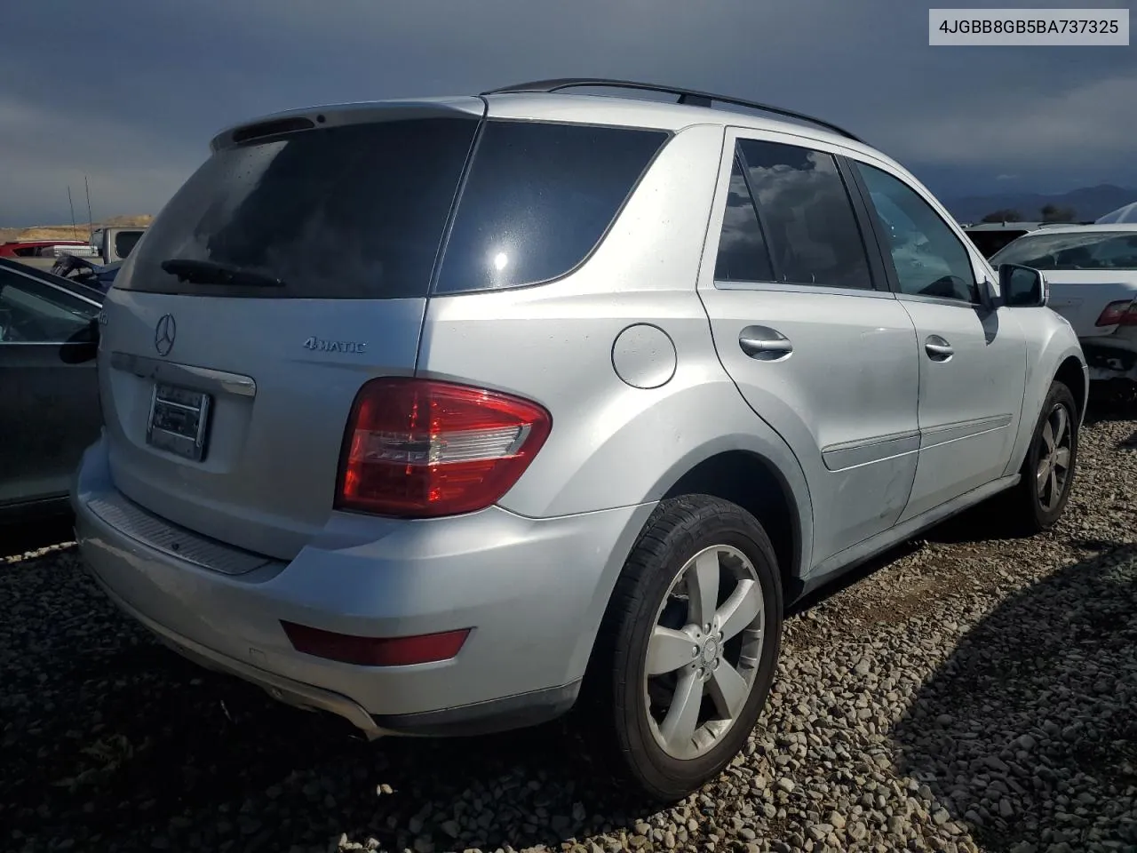 2011 Mercedes-Benz Ml 350 4Matic VIN: 4JGBB8GB5BA737325 Lot: 68325274