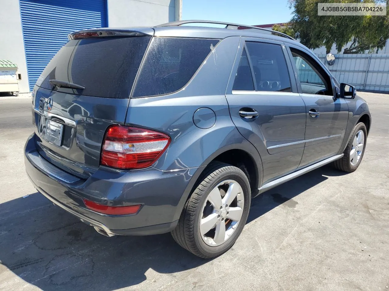 2011 Mercedes-Benz Ml 350 VIN: 4JGBB5GB5BA704226 Lot: 68375344