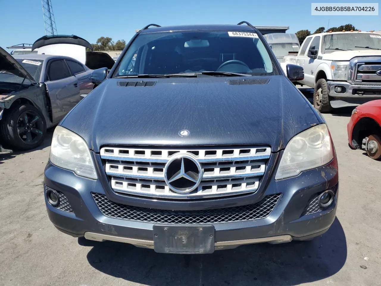 2011 Mercedes-Benz Ml 350 VIN: 4JGBB5GB5BA704226 Lot: 68375344