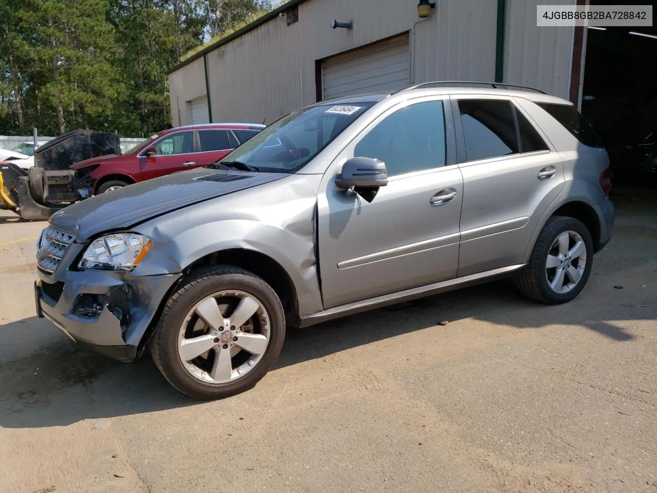 2011 Mercedes-Benz Ml 350 4Matic VIN: 4JGBB8GB2BA728842 Lot: 69236464