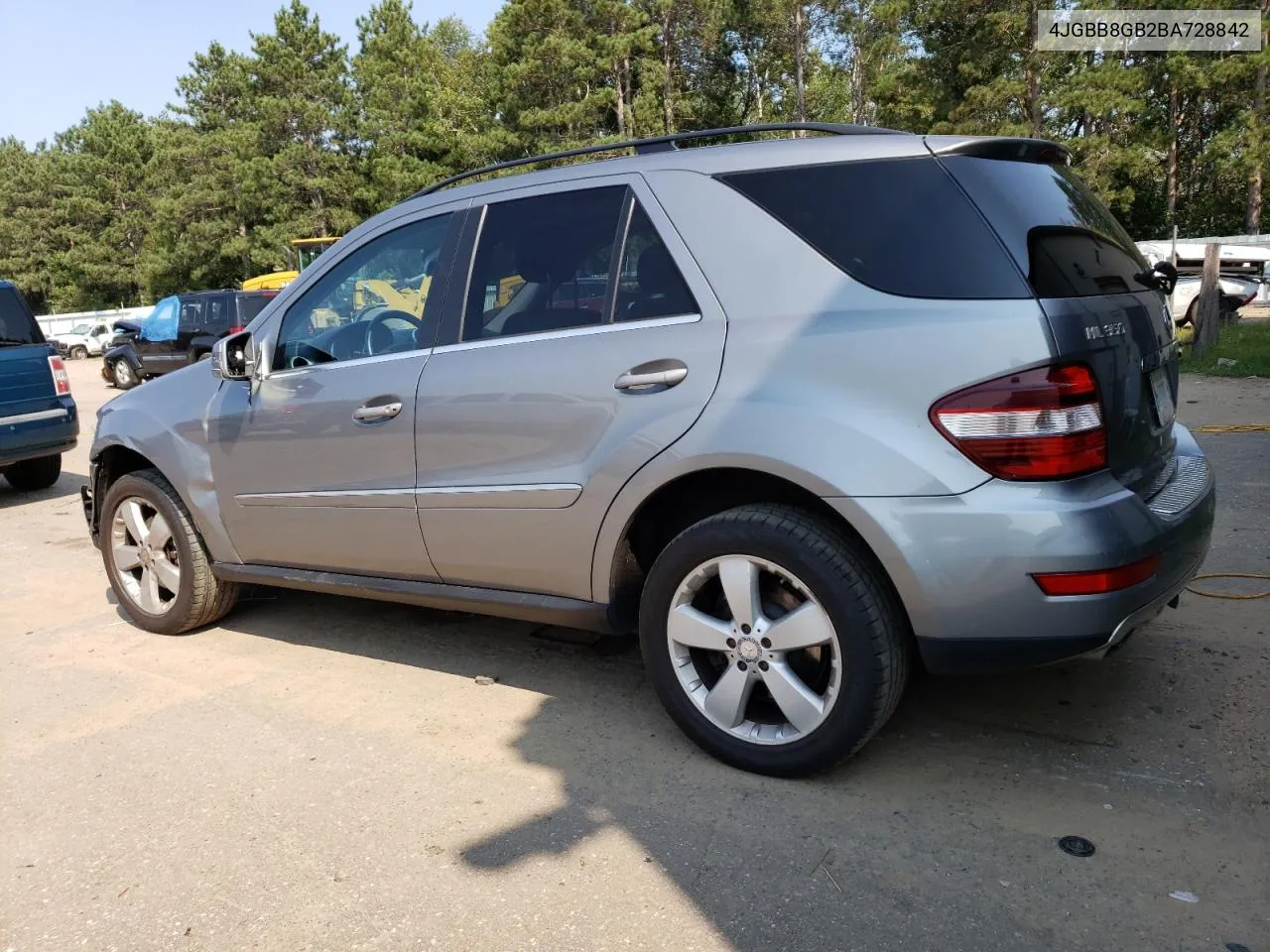 2011 Mercedes-Benz Ml 350 4Matic VIN: 4JGBB8GB2BA728842 Lot: 69236464