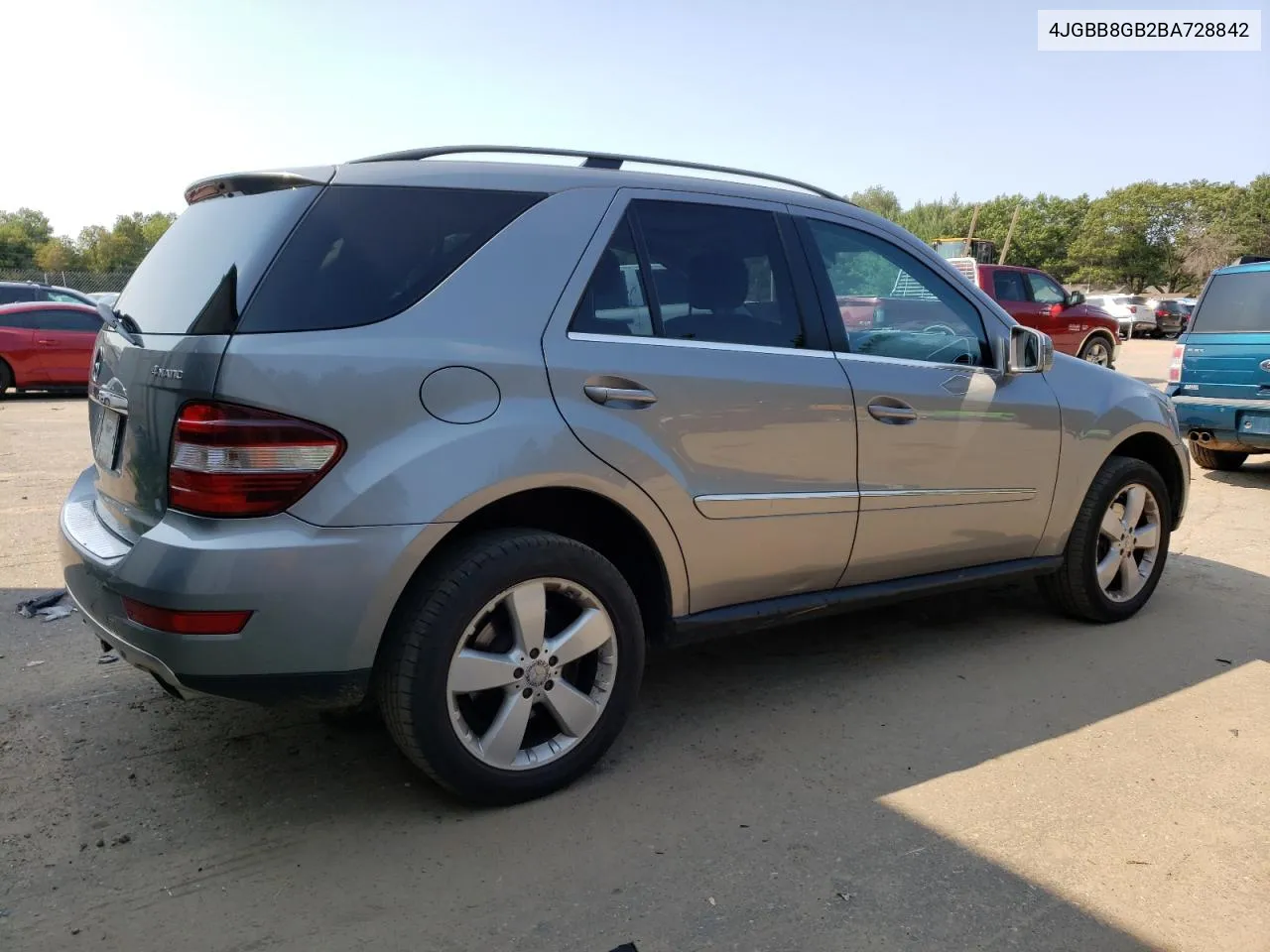 2011 Mercedes-Benz Ml 350 4Matic VIN: 4JGBB8GB2BA728842 Lot: 69236464