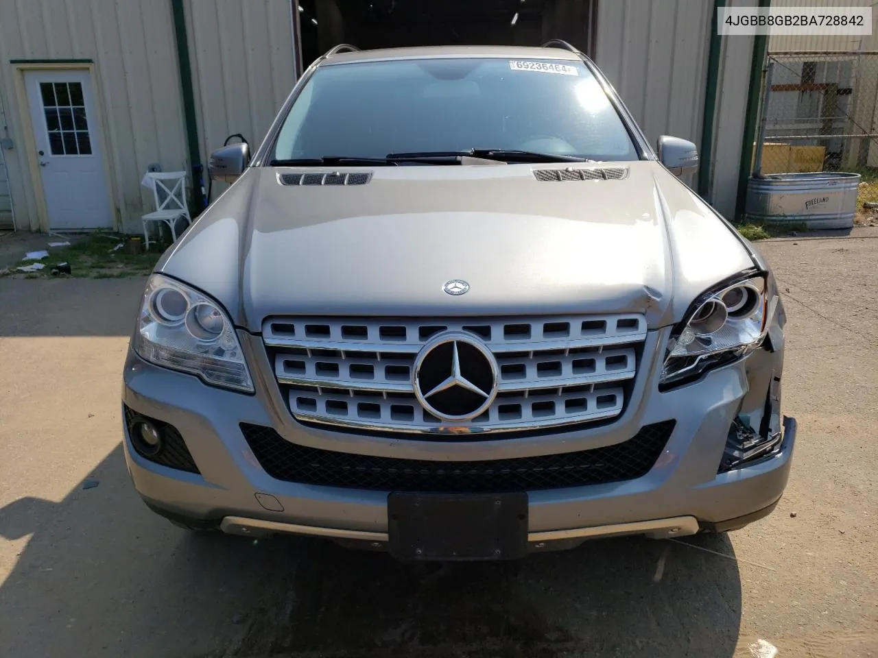 2011 Mercedes-Benz Ml 350 4Matic VIN: 4JGBB8GB2BA728842 Lot: 69236464