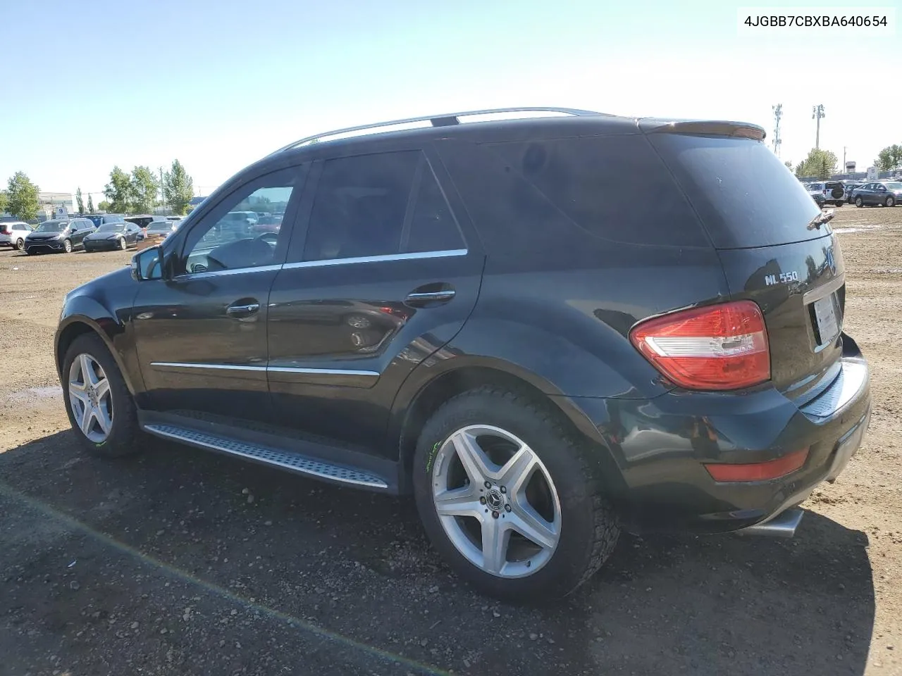 2011 Mercedes-Benz Ml 550 4Matic VIN: 4JGBB7CBXBA640654 Lot: 69473094