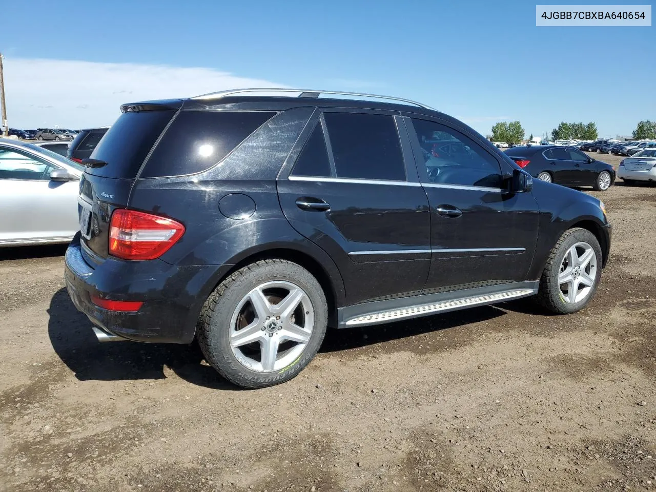 2011 Mercedes-Benz Ml 550 4Matic VIN: 4JGBB7CBXBA640654 Lot: 69473094