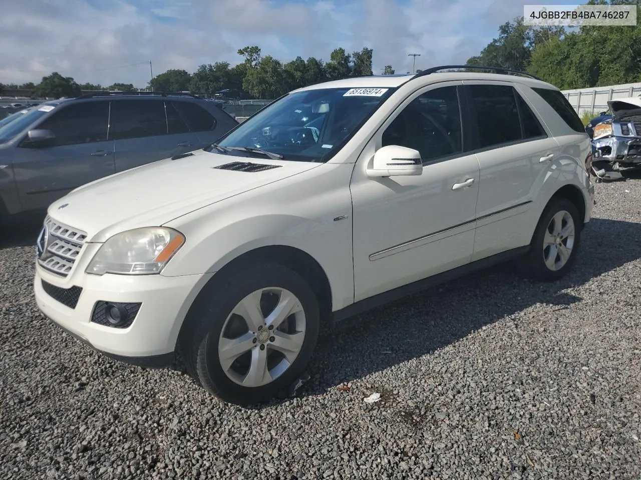 2011 Mercedes-Benz Ml 350 Bluetec 4Matic VIN: 4JGBB2FB4BA746287 Lot: 40557885