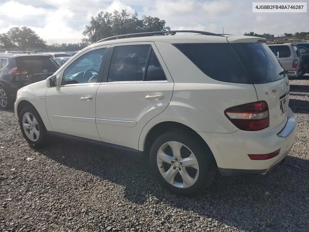 2011 Mercedes-Benz Ml 350 Bluetec 4Matic VIN: 4JGBB2FB4BA746287 Lot: 40557885