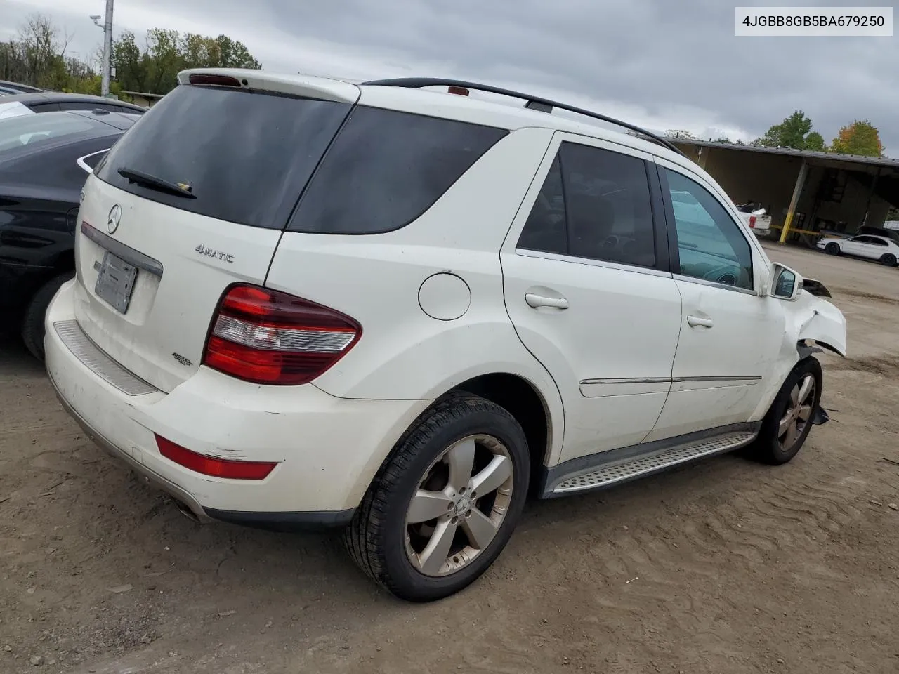 2011 Mercedes-Benz Ml 350 4Matic VIN: 4JGBB8GB5BA679250 Lot: 72461494