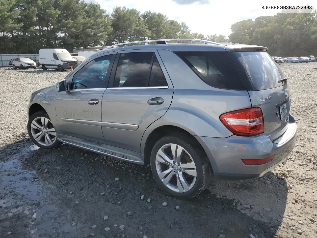 2011 Mercedes-Benz Ml 350 4Matic VIN: 4JGBB8GB3BA722998 Lot: 72523544