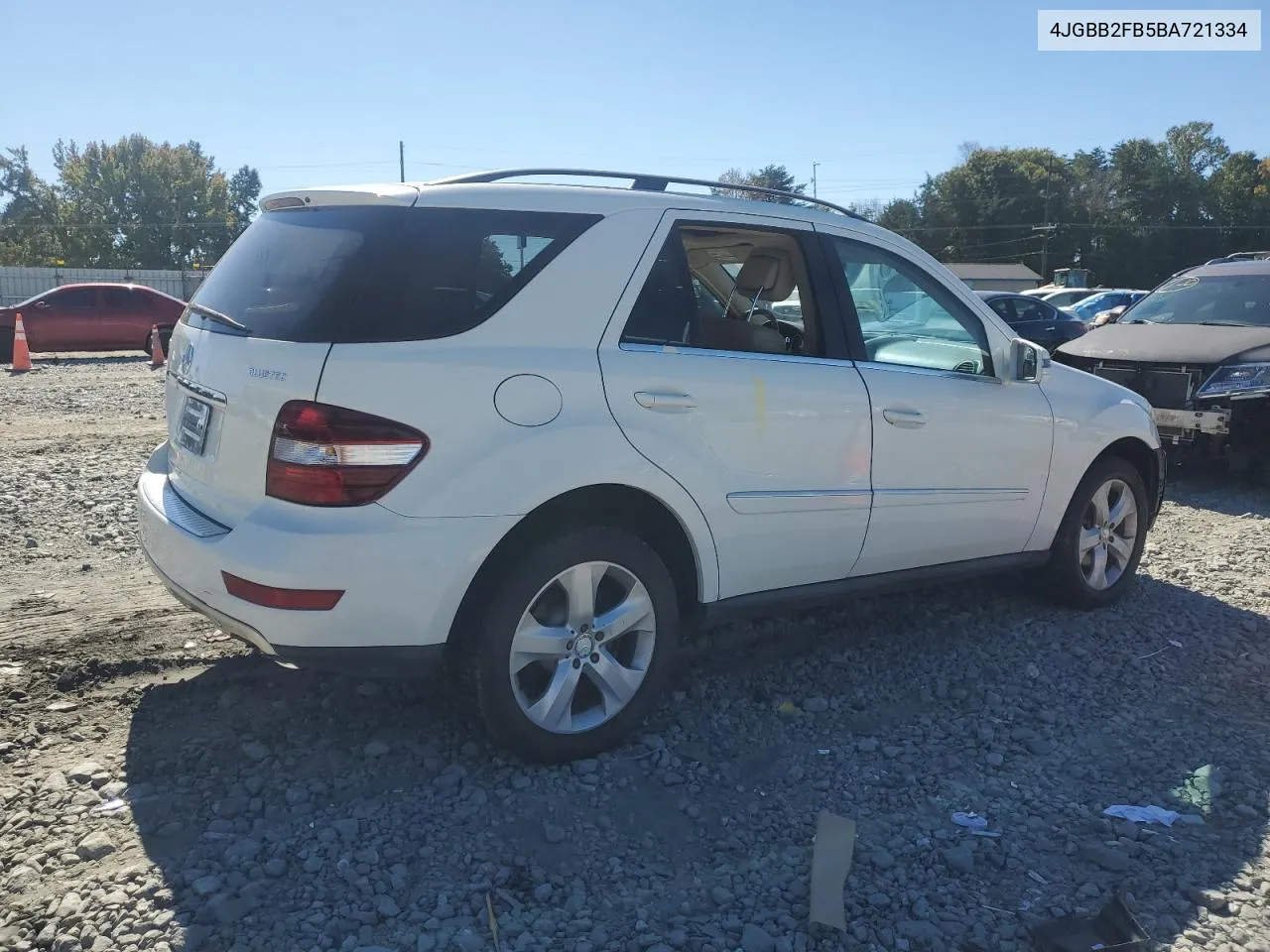 2011 Mercedes-Benz Ml 350 Bluetec VIN: 4JGBB2FB5BA721334 Lot: 73773184