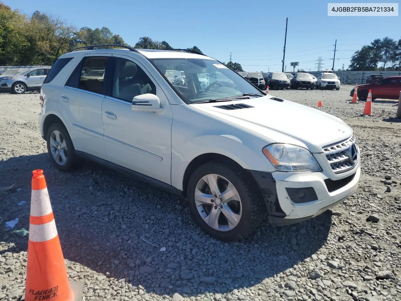 2011 Mercedes-Benz Ml 350 Bluetec VIN: 4JGBB2FB5BA721334 Lot: 73773184